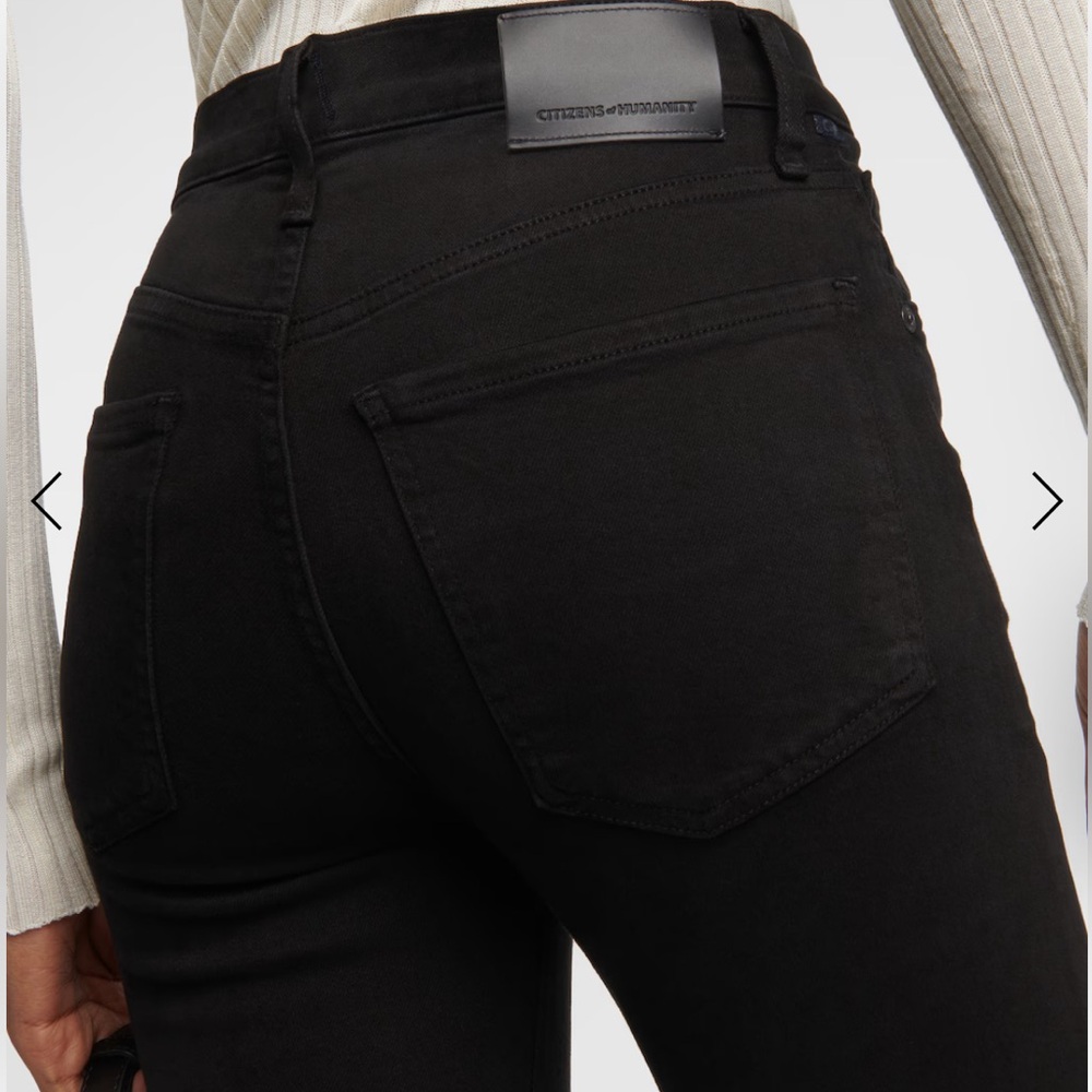 Citizens of Humanity High Rise Black Jeans Sloane size 32